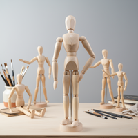 Modelo de Exhibición de Madera, Maniquíes de Madera Flexibles
