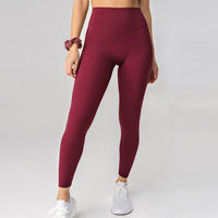 Promotion : Legging de sport et yoga pour femme, taille haute, coupe galbante, dos élégant, décolleté en V profond, pour l'entraînement, la gym et le fitness