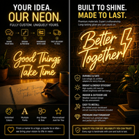 Enseigne au néon acrylique personnalisée de haute qualité, enseigne au néon LED personnalisée pour la décoration murale et les enseignes au néon pour entreprises