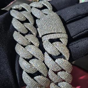 Collier cubain moderne en moissanite, bijoux de mode pour hommes et femmes, collection pour soirées hip-hop - Product Image 4