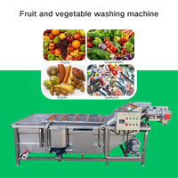 Automatische Zoete Aardappel Ui Tomaat Reinigingsmachine Citroen Pinda Mango Aardbei Fruit Groente Luchtbel Wasmachine