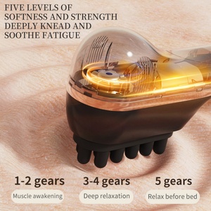 Handheld Fascia <b>Scalp</b> <b>Massager</b> Vibration Head Spa Brush for Relaxation & Headache Relief - Product Image 4