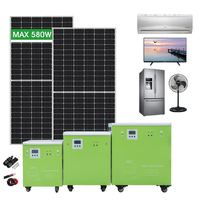 Kit Système Solaire 3KW avec Onduleur à Onde Sinusoïdale Pure, Contrôleur MPPT et Batterie LiFePO4 WON-W1-1AP3000W pour Maison Résidentielle