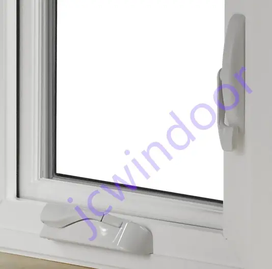 Perfil de manivela abierta, ventana abatible con diseño de parrilla, pvc, upvc, <span class=keywords><strong>VEKA</strong></span>, Alemania, blanco