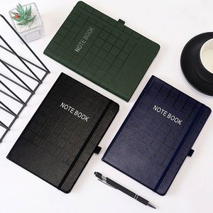 Custom Luxurious Thread Binding 100-Page College Ruled Notebook A5 Soft PU Leather Hardcover <b>Journal</b> Notebooks for Students - Product Image 5