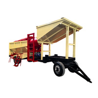 Trommel rotatif mobile robuste sans arbre de rotation pour le criblage de sable, gravier, roche, minerai, pierre et terre dans l'exploitation minière aurifère