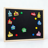 Tableau noir magnétique en bois rustique personnalisé avec logo OEM, idéal pour la maison, le bureau d'entrée ou comme tableau de tâches.