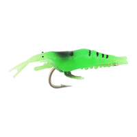 Leurres de pêche souples en forme de crevettes avec hameçon 48mm/1.2g, mini appâts artificiels en gel de silice pour la pêche