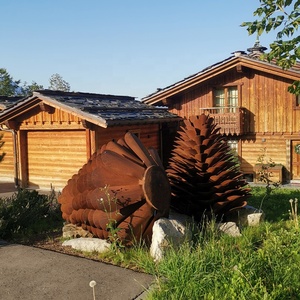 Cono de Pino Grande de Acero Corten <span class=keywords><strong>para</strong></span> Jardín - Product Image 3