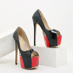 Escarpins à plateforme pour femme, talons aiguilles sexy de 16 cm, en cuir verni, grandes tailles, livraison directe Uik - Product Image 5