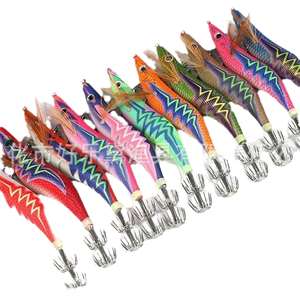 เหยื่อปลอมแข็งแบบมีเงาในที่มืด ผลิตจากพลาสติก ABS ลายไม้ <span class=keywords><strong>กุ้ง</strong></span> พร้อมตะขอ สำหรับตกปลาทะเล - Product Image 2