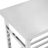 Table pliante en acier inoxydable pour hôtel, restaurant, usage commercial, banc de travail