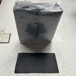 Serviettes en <span class=keywords><strong>papier</strong></span> biodégradables de qualité alimentaire <span class=keywords><strong>40x40</strong></span> grand restaurant noir - Product Image 4