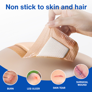 Postoperative Wound Suture Waterproof Breathable Medical Silicone Foam Dressing Soft Class II 10x20cm - Product Image 5