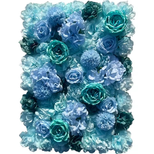 Decorazione Floreale di Alta Qualità <span class=keywords><strong>per</strong></span> Palco Matrimoniale, Sfondo con Muro di Rose <span class=keywords><strong>Rosa</strong></span> in Tessuto di Seta - Product Image 2