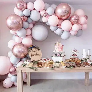 派对气球链套装生日派对婚礼气球拱形装饰品杏仁粉气球用品批发