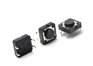 สวิตช์สัมผัส12X12mm 4P H = 5.0มม. ด้ามจับสีดำจุ่ม - Product Image 4