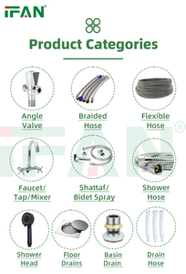 Pommeau de douche multifonctionnel en plastique ABS IFAN, à sortie d'eau unique, économiseur d'eau - Product Image 6