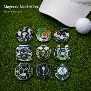 Custom Double-Sided Magnetic <b>Golf</b> Ball Marker 45mm Irregular Shape with Removable 25mm Marker for <b>Golf</b> Clubs - Product Image 5