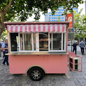 Petite Remorque Alimentaire Entièrement Équipée, Chariot à Café, <span class=keywords><strong>Foodtruck</strong></span> Mobile, Café Ambulant avec Cuisine Complète, États-Unis - Product Image 2