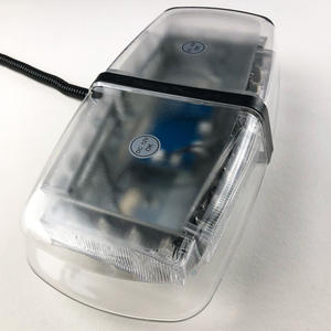 Luz de baliza de emergencia LED roja y azul, 12V-24V, <span class=keywords><strong>Mini</strong></span> Barra de luz estroboscópica para techo de coche, luz de advertencia giratoria magnética para Wrangler - Product Image 5