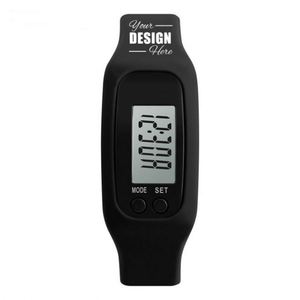 Montre connectée de fitness personnalisée en tissu durable avec podomètre de marche/course, compteur de calories et compteur de pas pour tous les âges - Product Image 1