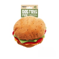 Jouet pour chien en peluche en gros, motif fast-food, couineur et froissable, pour chiens de taille moyenne et grande, pour la mastication et le jeu interactif