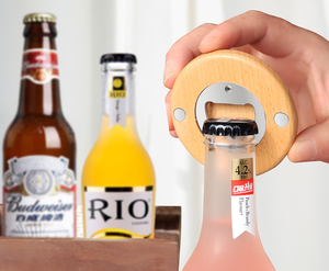 Imanes creativos de madera maciza para <span class=keywords><strong>nevera</strong></span>, abrebotellas, magnéticos - Product Image 2