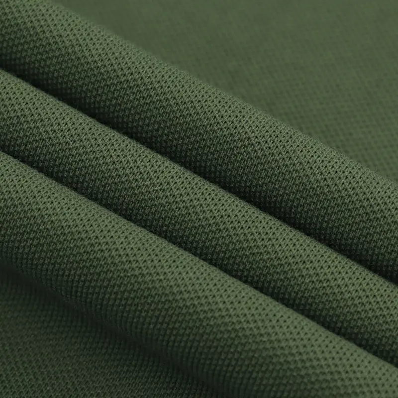 Tessuto personalizzabile di fascia alta 180-220gsm cotone 100% pique maglia polo tessuto