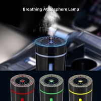 Mini humidificateur d'air portable USB à ultrasons en plastique, brume fraîche, projecteur de lumière LED, 300 ml, rechargeable intelligent pour voiture et usage domestique