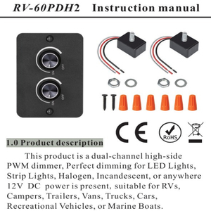 Atenuador de voltaje constante 12V5A Dual RV Doble <span class=keywords><strong>circuito</strong></span> Línea trifásica Atenuador de bajo voltaje Lámparas de atenuación de lado alto - Product Image 5