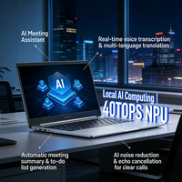 Nueva Laptop Económica de 15.6 Pulgadas con AMD Ryzen 7 AI, 40 TOPS, Cuerpo de Aluminio, Teclado en Inglés para África, Compra al por Mayor, Bajo Costo, Alta Estabilidad