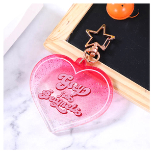 Glitzer-Acryl-Schlüsselanhänger mit individuellem UV-Offsetdruck, Hologramm-Anime-Schlüsselhalter, Weihnachtsgeschenke, Großhandel, Kawaii-Kühlschrankmagnete - Product Image 2