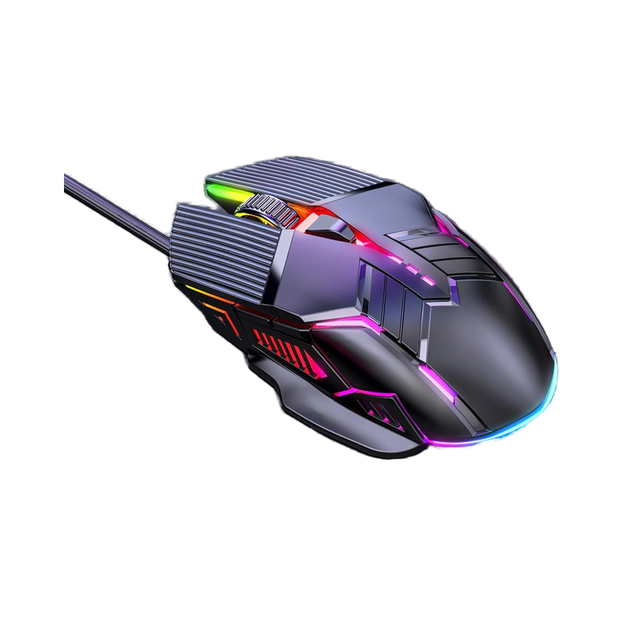 Luminous Wired Mechanical Gaming Mouse-RGB Backlit 6 Buttons Ergonomic Design-Portable for Laptop/PC-Cool Computer Accessories
