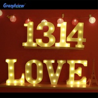 Lettre lumineuse vintage de 4 pieds pour décoration de mariage rustique, cadre métallique, ampoules LED, personnalisable