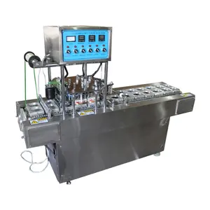 Automatic Water Cup Fliing and Sealing Machine Line Jelly Cup Filling Sealing Machine With Low Price