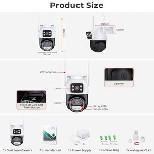 Cámara Cámaras Altavoz Bluetooth Inalámbrico Lavalier Microphonerepaer Luz de pared para exteriores con integrado - Product Image 6