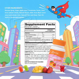 Gomitas de Vitamina D3 para Niños de Marca Privada con Certificación GMP, Sin Gelatina, Refuerzo Inmunológico, Gran Sabor - Product Image 3