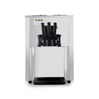 Machine à glaces et milkshakes Gongly de table, nouvelle génération, haute productivité, 3 saveurs, pompe à air R22