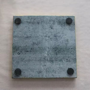 Planche à <span class=keywords><strong>fromage</strong></span> en marbre <span class=keywords><strong>italien</strong></span> naturel vert de forme carrée 20x20 cm avec bord doré, directement de l'usine - Product Image 4