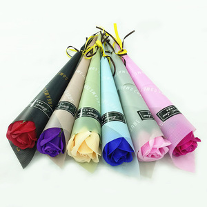 Sapone da bagno profumato AYOYO sapone rosa petalo di fiori per matrimonio festa della mamma regalo del giorno dell'insegnante - Product Image 1