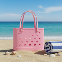 Nouvel Arrivage Sac de Plage d'Été Tendance pour Femme, Léger, Imperméable en EVA et Silicone, Pochette de Shopping Durable, Vente Chaude