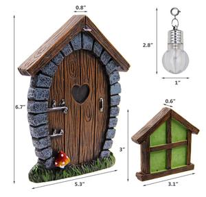 Ventana <span class=keywords><strong>y</strong></span> puerta en miniatura de hada para el hogar, decoración de árboles, brilla en <span class=keywords><strong>la</strong></span> oscuridad, <span class=keywords><strong>hadas</strong></span>, para dormir, puerta <span class=keywords><strong>y</strong></span> ventanas - Product Image 4