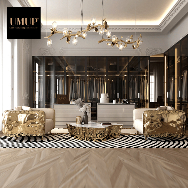 Classic Villa High Quality Customized Color Modern Design Apartment & Hotel Use Luxury Fabric Sofa Set
