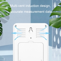 Indoor Outdoor Multi Lcd Groot Scherm Wekker Met Temperatuur En Vochtigheid Meter Klok