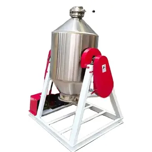 Misturador industrial de aço inoxidável para tambor de pó seco, 30kg, 50kg e 100kg, produto comestível