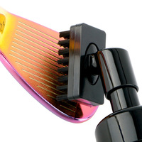 Brosse de nettoyage de mini-golf en gros avec bouteille d'eau à presser, nettoie les rainures des clubs/balles/chaussures, ensemble d'outils de soin portables