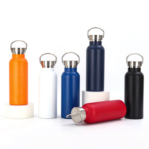 Sports Water Bottle Double Wall Stainless Steel Vacuum Insulated Wide Mouth Portable For Outdoor Travel Office Gym School Gift - Product Image 1