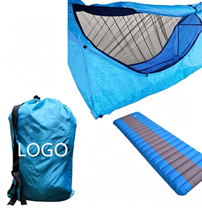 Hamac de camping pliable en nylon de nouvelle conception avec moustiquaire et tapis de couchage - 1 personne - Idéal pour les <span class=keywords><strong>voyages</strong></span> - Utilisation en extérieur toutes saisons - Product Image 6