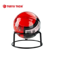 Balle anti-stress en forme d'extincteur à poudre sèche en acier TENYU TY-1200B, classe A, diamètre 150 mm, rouge, outil de bureau pour soulager le stress